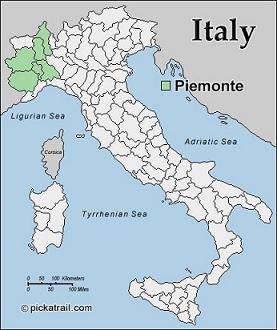 皮埃蒙特,在意大利语里是山脚下的意思,正是由于它正处于阿尔卑斯山脉